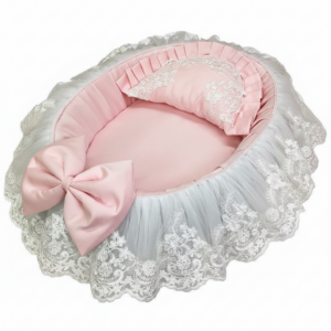 Royal Blush Lace Baby Cradle Nest