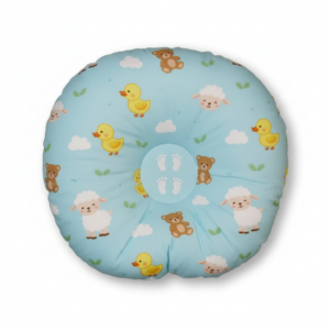 Little Duck Round Baby Cushion (Blue)