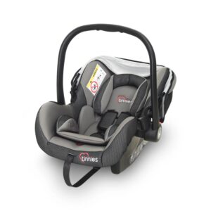 GREY BABY CAR SEAT & CARRIER – REAR-FACING, COMFORTABLE & SECURE